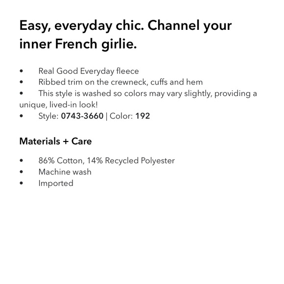 Aerie Tres Chic sweatshirt S - Picture 8 of 8